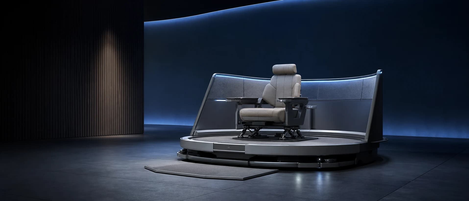Conceptual motion-simulation research platform.